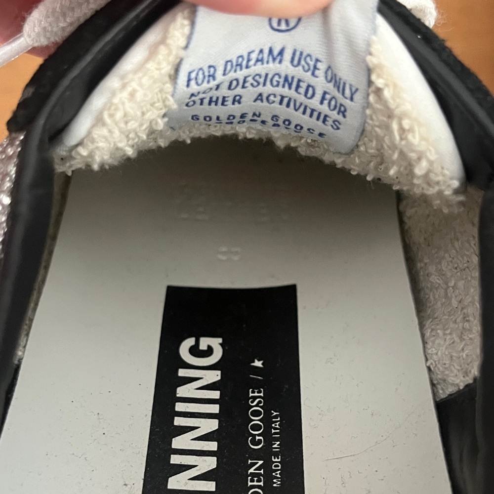 Golden Goose Black and Silver Women's Running Sneakers - Picture 4 of 7